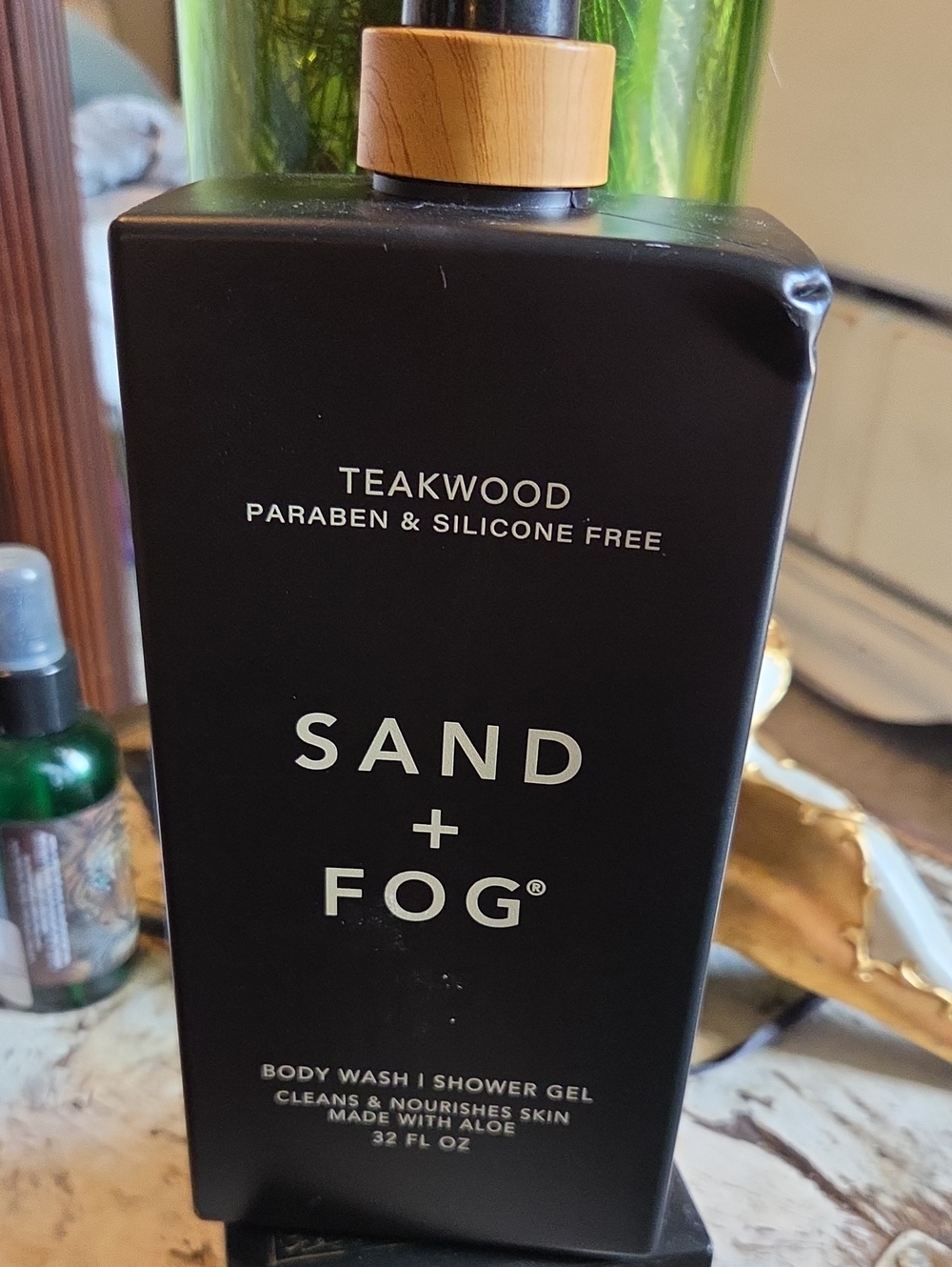 Sand + Fog Teakwood Body Wash for Men — 32 Oz